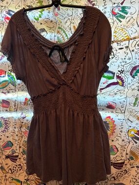 Peasant style tunic top